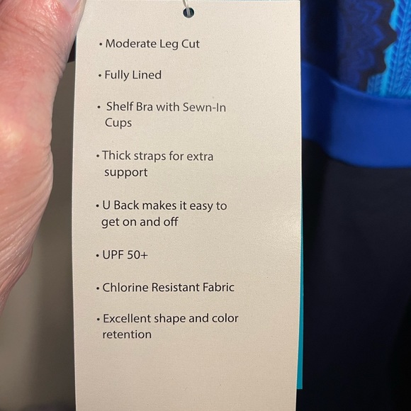 BNWT Bathing Suit Dolfin Swimsuit Size 20 One Piece New - Picture 8 of 12